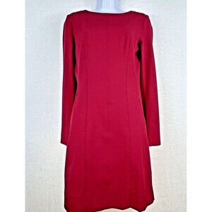 MM Lafleur Red Long Sleeve Dress